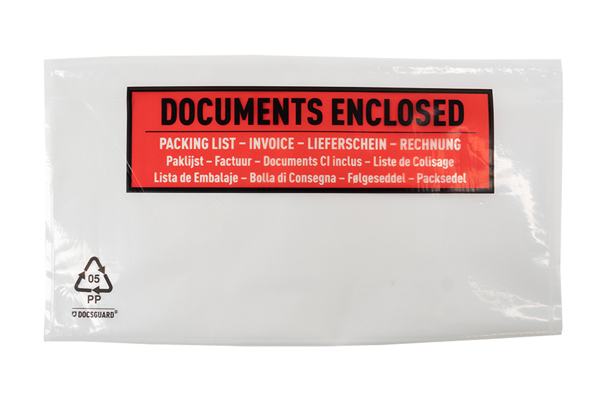 Lieferscheintaschen Documents Enclosed - 225 x 122mm (250 st)