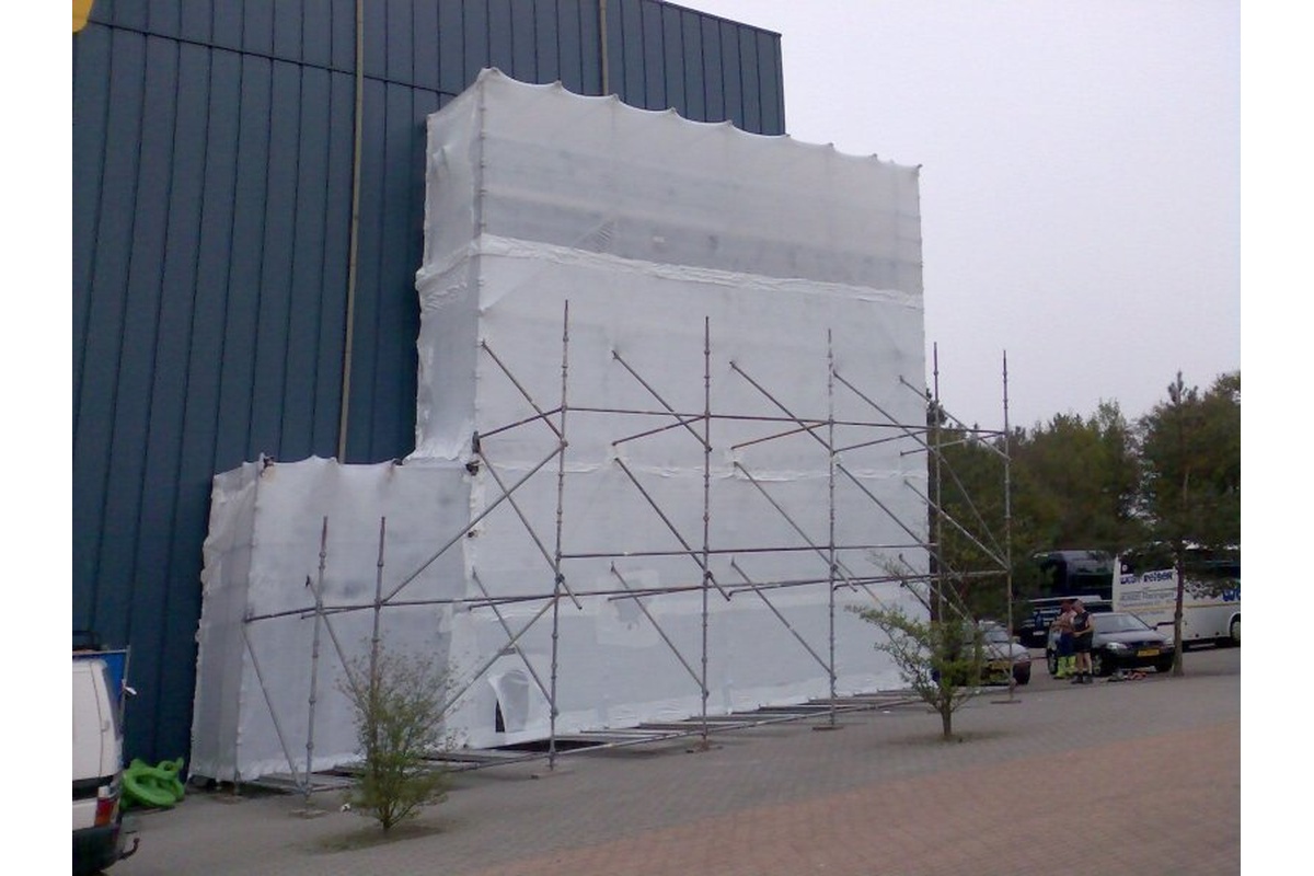 Schrumpffolie Weiß (Gerüst) - 200cm x 50m x 200my