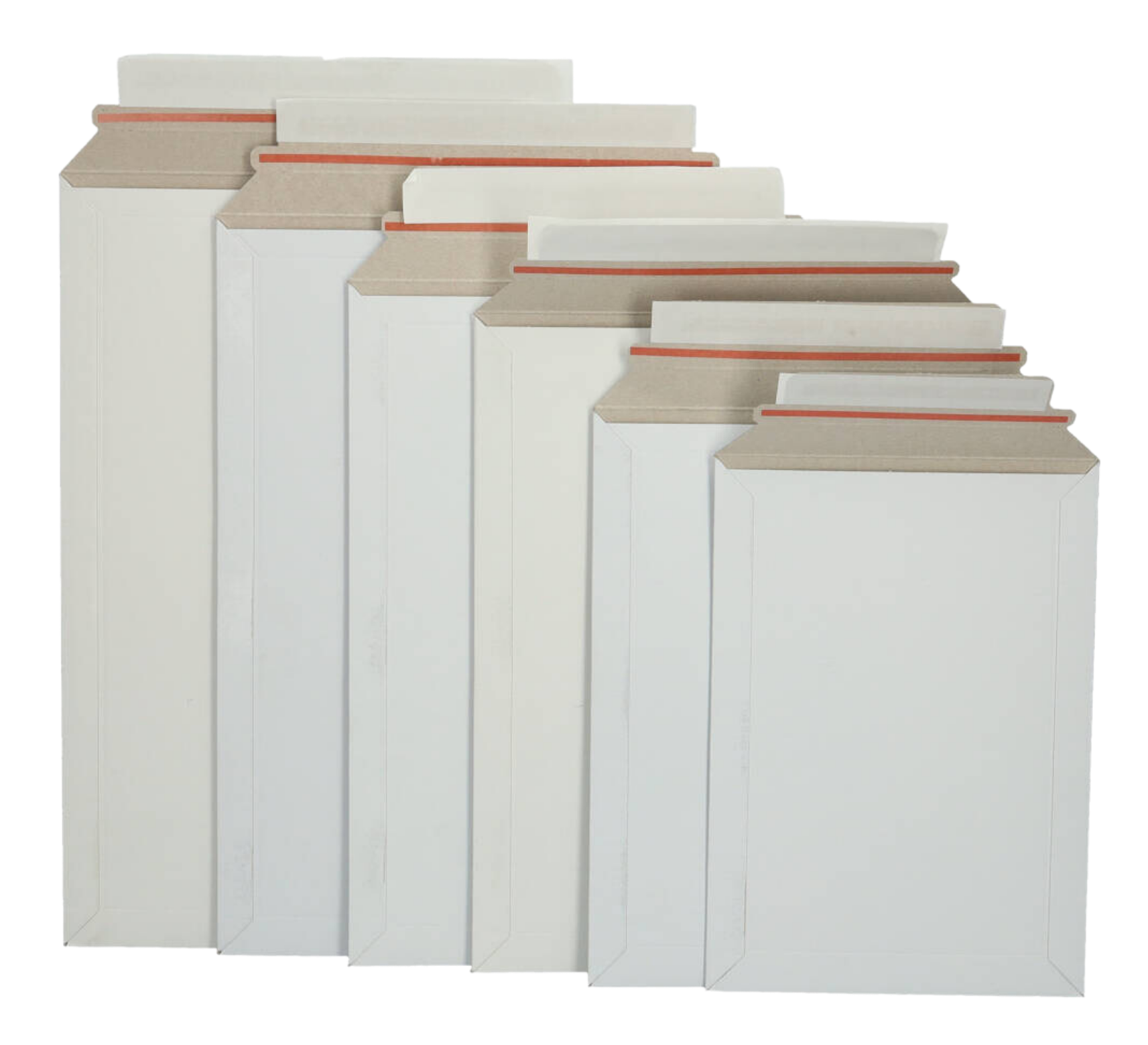 Massive Karton-Versandtaschen weiß B5+ - 215 x 270 x 0-30mm (100 Stück)