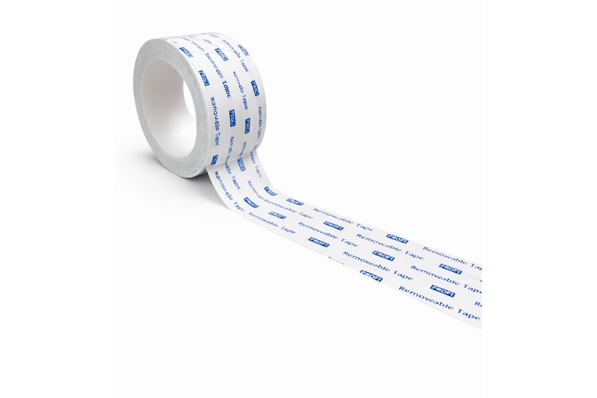 Klebeband für milchtutenpapier abnehmbar + Kunststoffkern - 50mm x 33m