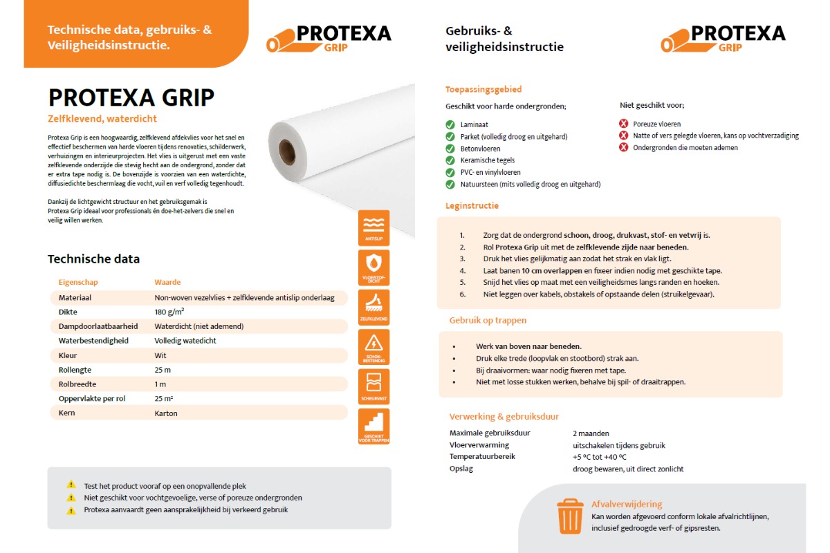 Abdeckvlies weiß - 60cm x 25m (180gr/m²)