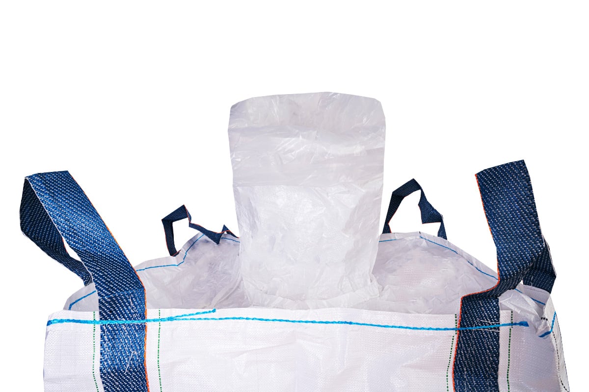 Big Bag staubdicht mit Ein- & Auslaufstutzen - 90 x 90 x 115cm 