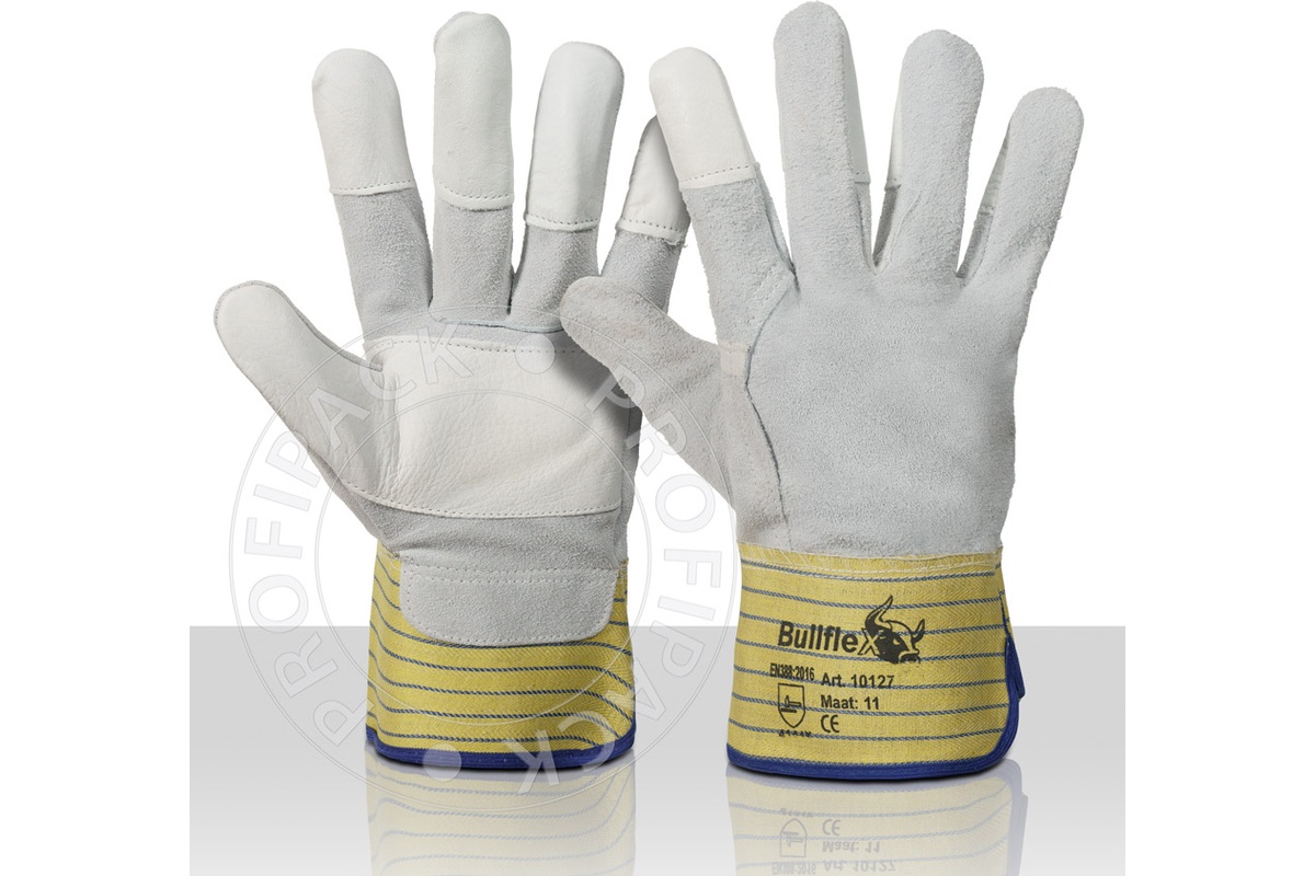 Bullflex Dachdeckerhandschuhe mit Fingerverstärkung - Größe 11/XXL