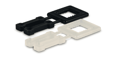 Kunststoff-Schnallen transparent - 13mm (1000 Stück)