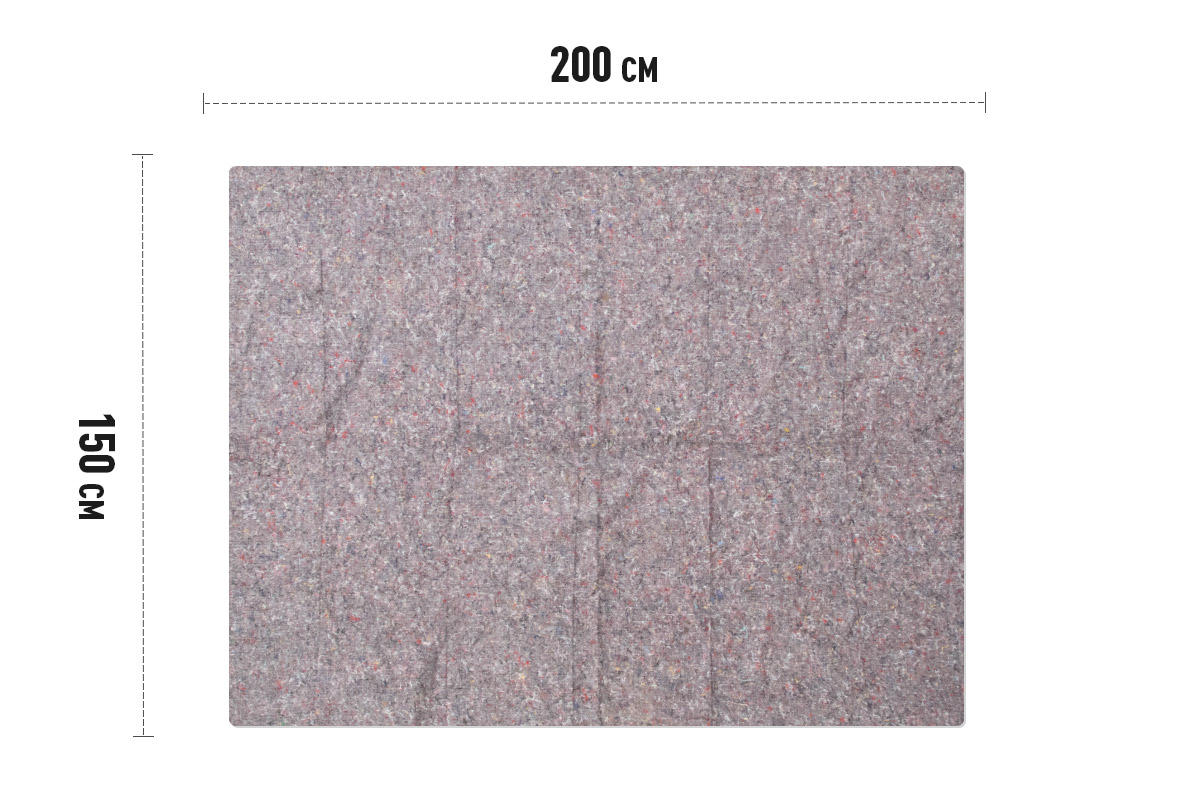 Profipack gestikte verhuisdeken 150 200cm 4 2 1