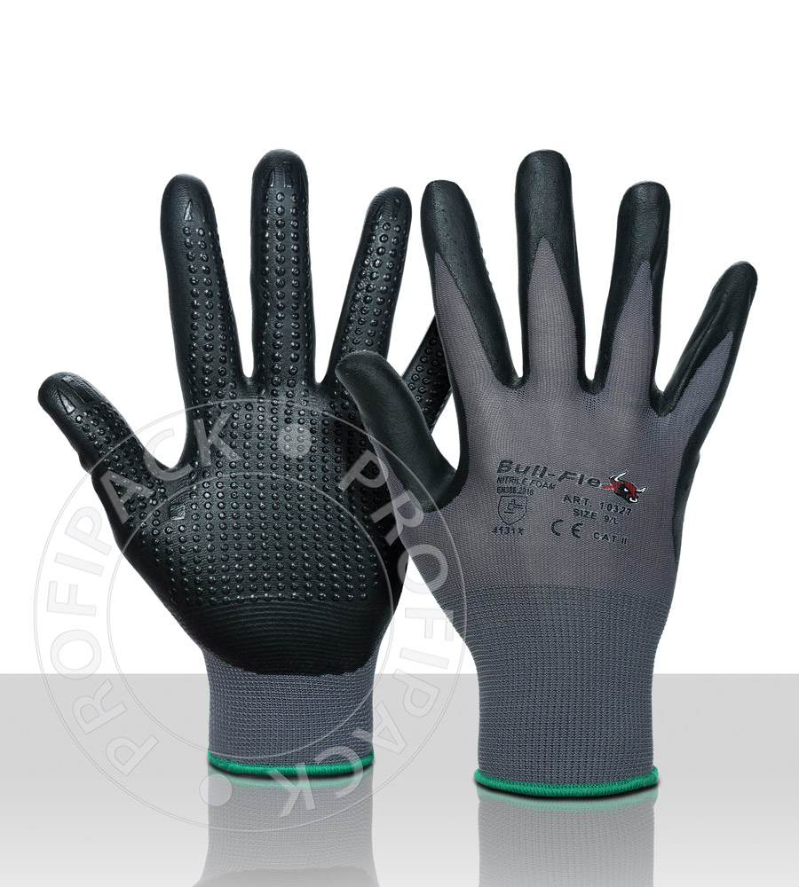 Bullflex Nitril Antirutsch Montagehandschuhe - Mehrere Größen verfügbar