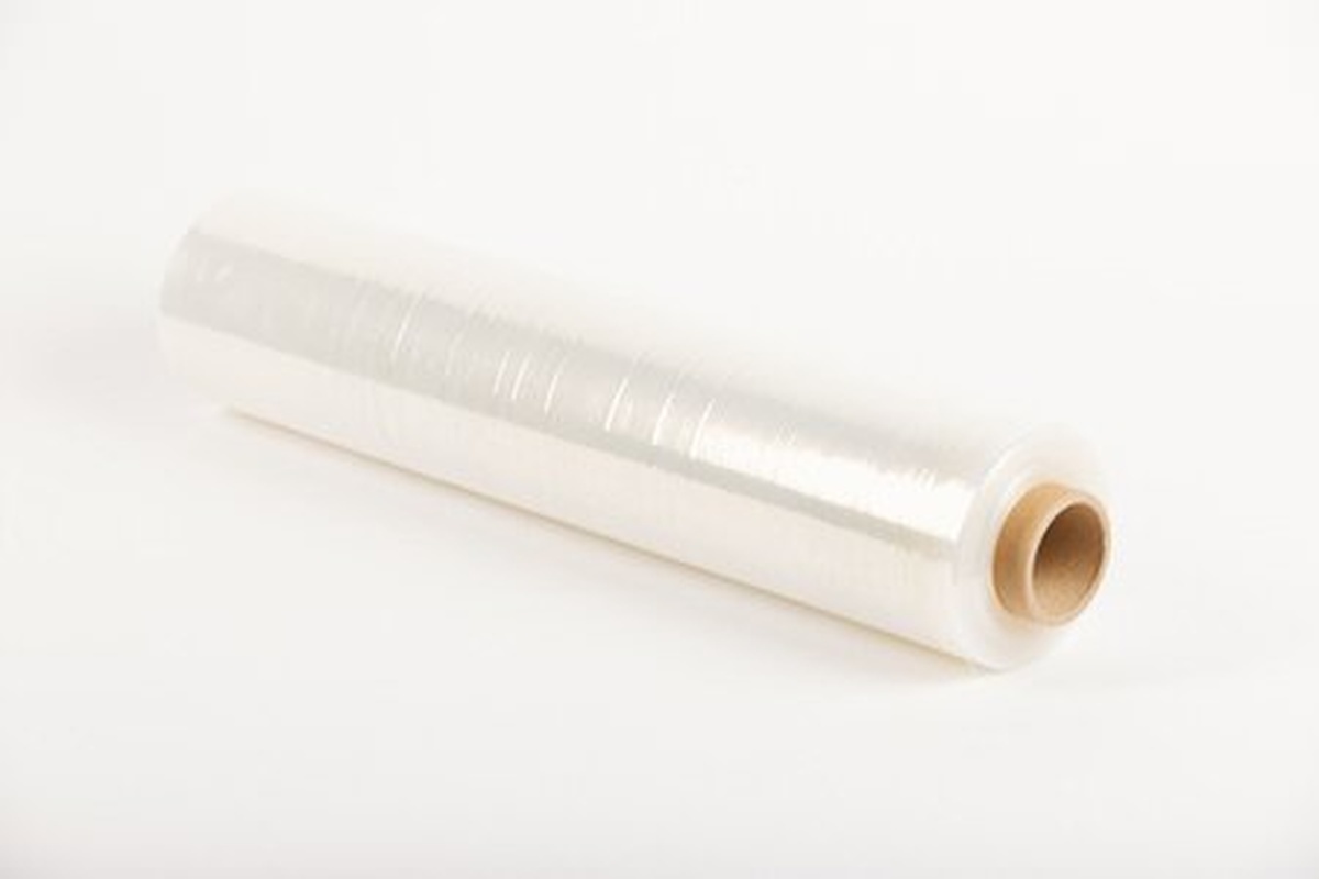 Handstretchfolie transparent - 50cm x 300m x 20my (6st) + Chrom-Spender 