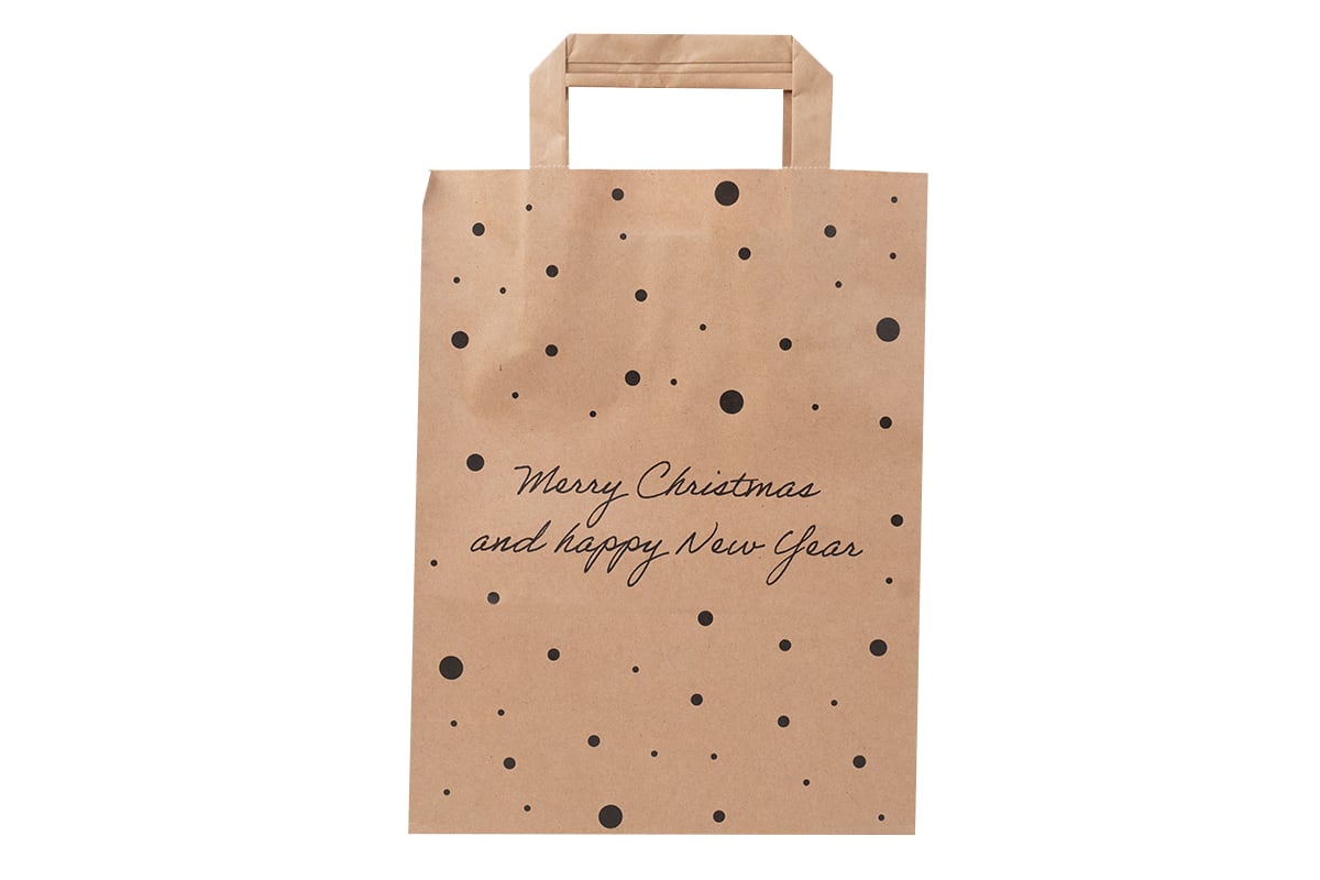 Weihnachtstüten Papier - 220 x 100 x 285mm x 80g (50 Stück)