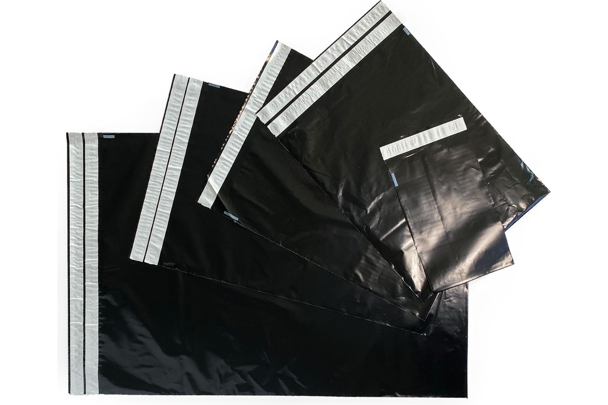 Coex Versandtaschen Schwarz Rücksendung - 500 x 700mm (100st)