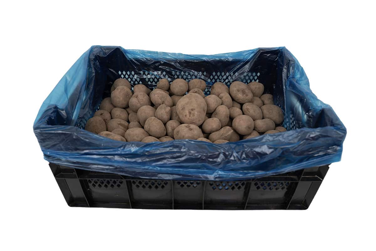  HDPE Einlegesäcke Seitenfaltensäcke blau - 68 x 17/17 x 63cm x 20my (500 stück)