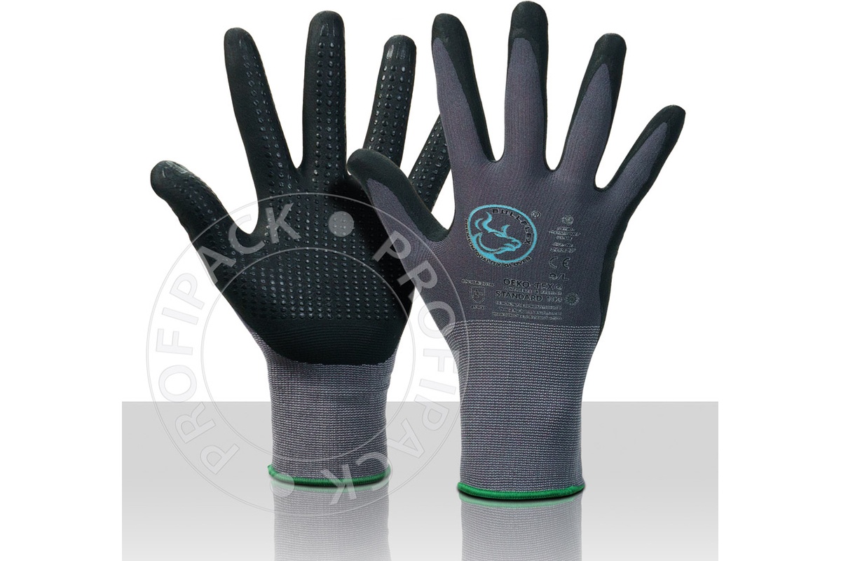 Bullflex Premium Handschuhe Nitril Comfort Plus Antirutsch - Mehrere Größen verfügbar