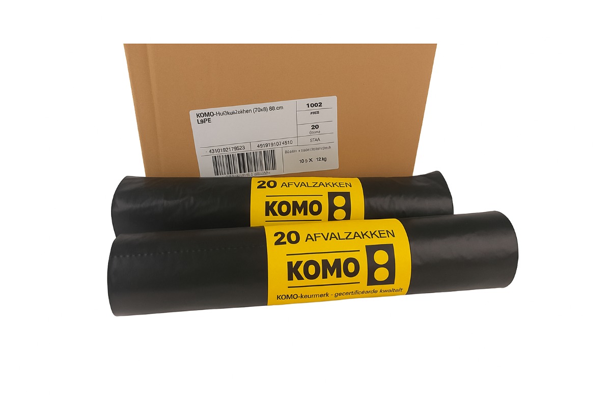 LDPE Müllsäcke KOMO - 60 x 80cm x 50my (400st)