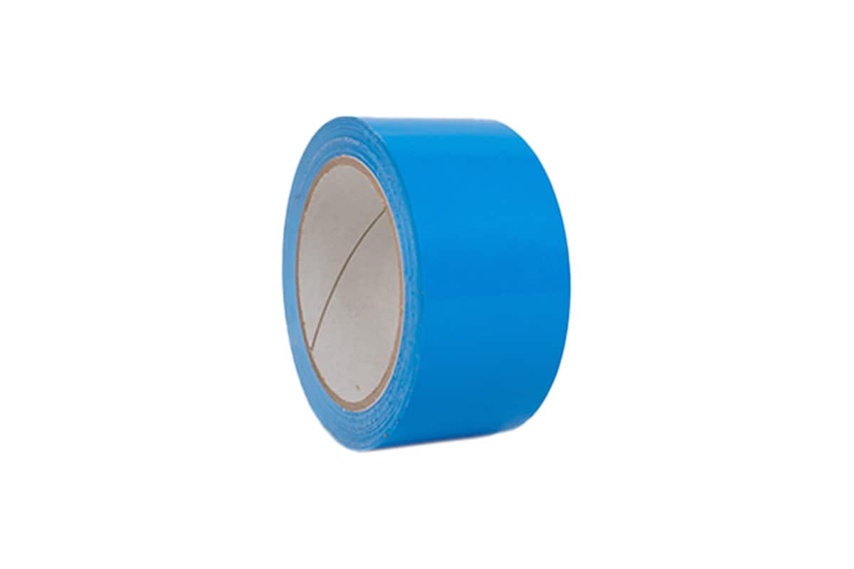 PVC Klebeband schwarz - 50mm x 66m blau, 50.0000 millimeter