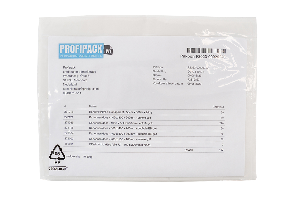 1012030 docsguard paklijst blanco 225x165mm shot 1