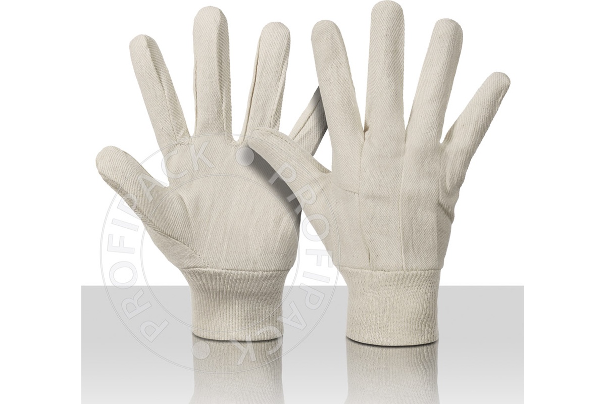 Bullflex 100% Baumwoll-Diagonalhandschuhe - Größe 10/XL