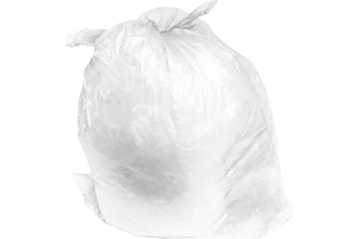 HDPE Müllsäcke weiß - 70 x 110cm x 25my (200st)