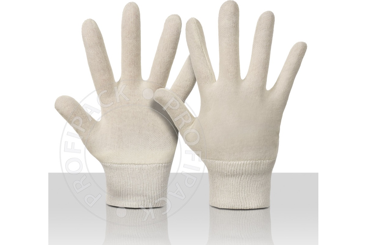 Bullflex schwere Baumwollhandschuhe mit Jersey-Bündchen (Damen) - Größe 9/L