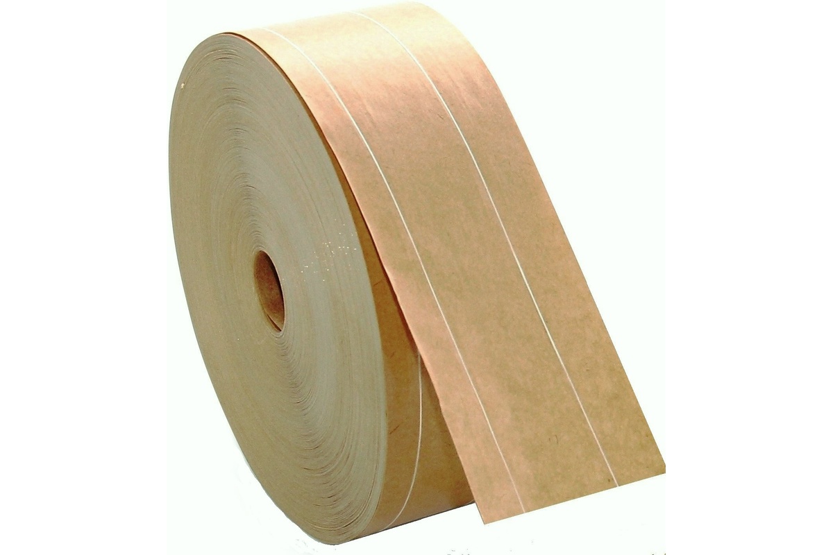 Gummiertes Papierband - 70 mm x 150 m - 115 g/m² - verstärkt