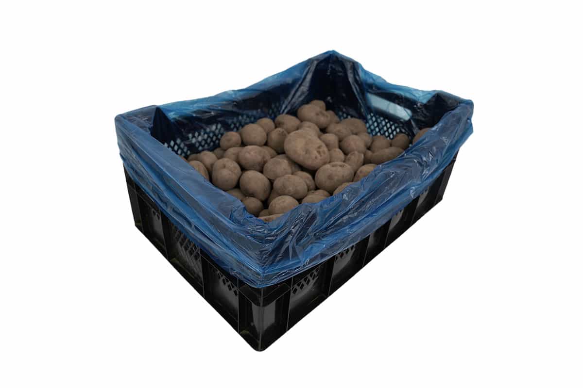  HDPE Einlegesäcke Seitenfaltensäcke blau - 68 x 17/17 x 63cm x 20my (500 stück)