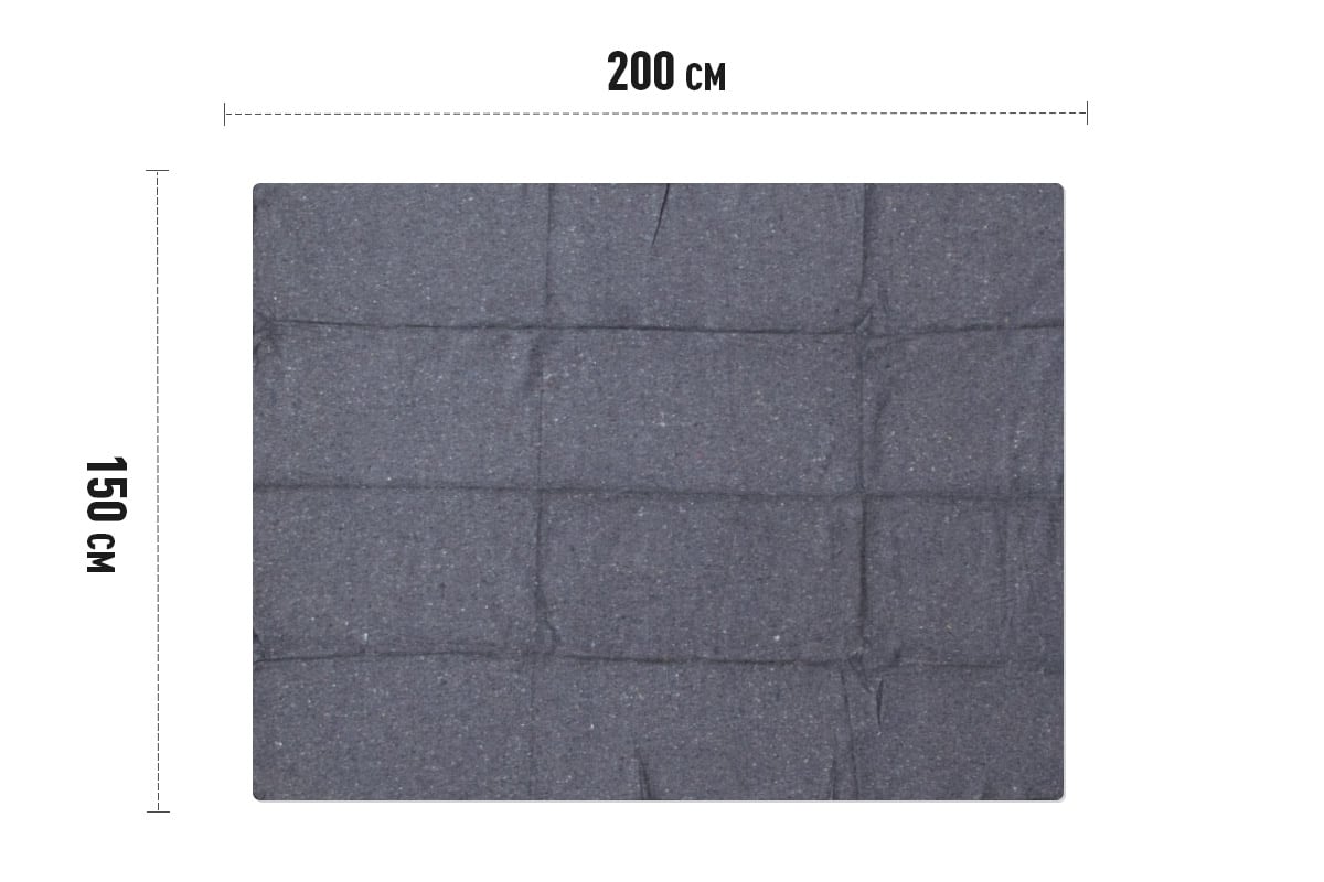Armeedecken Grau - 150 x 200cm (40% wolle)