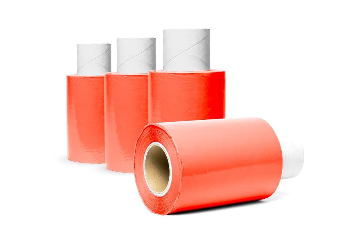 Mini Stretchfolie Rot - 10cm x 150m x 20my