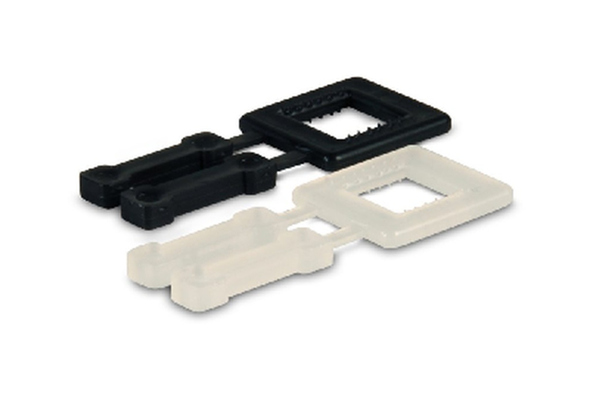 Kunststoff-Schnallen transparent - 13mm (250 Stück)
