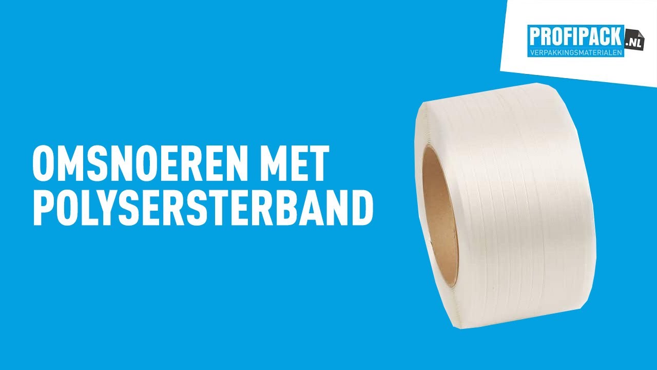 Polyesterband hotmelt weiß - 16 mm x 600 m