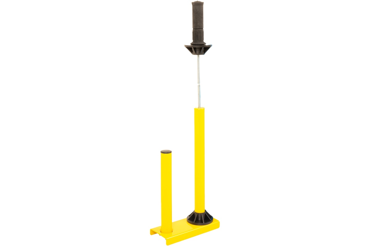 Budget-Handstretchfolien-Dispenser Gelb + 6 Rollen 17my-Handstretchfolie