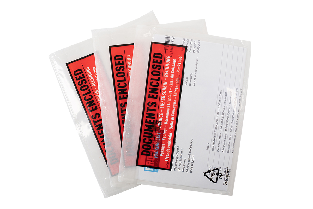 Lieferscheintaschen Documents Enclosed - 165 x 122mm (250 st)