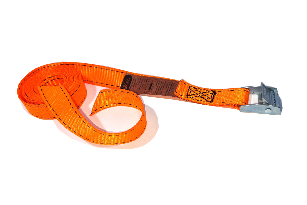 Gepäckgurt Spanngurt orange + Schnalle - 25mm x 2,5m