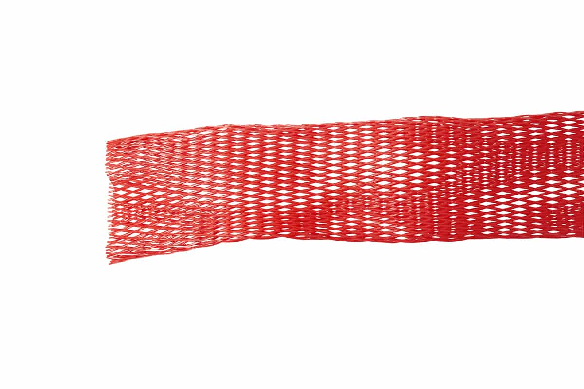Kunststoffschlauchnetz in Spenderbox Rot - 50-100mm x 100m
