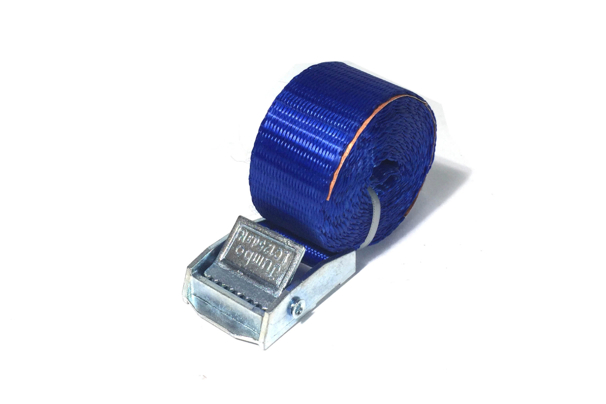 Gepäckgurt Spanngurt blau + Schnalle - 25mm x 2m
