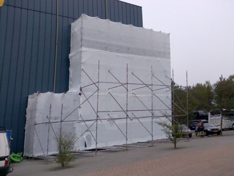 Schrumpffolie Weiß (Gerüst) - 200cm x 50m x 200my