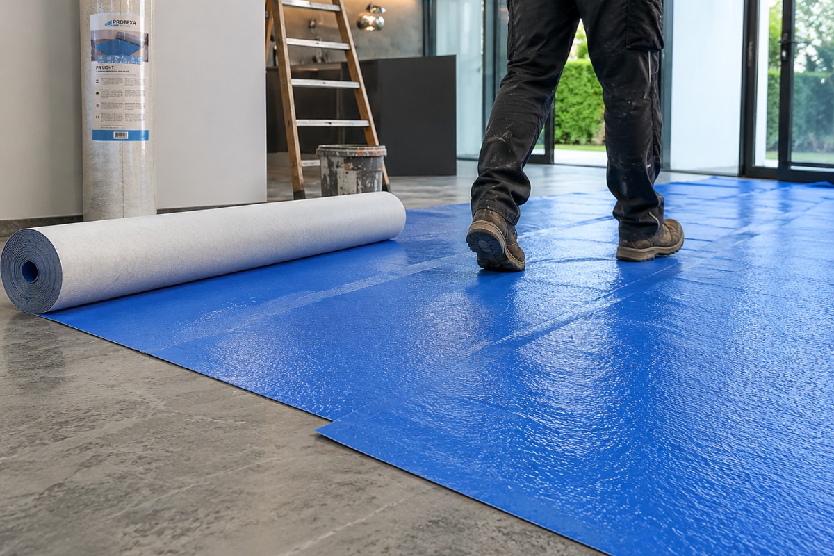 Vloer afdekvlies AirLight ademend en zelfklevend - 100cm x 25m x 180gr