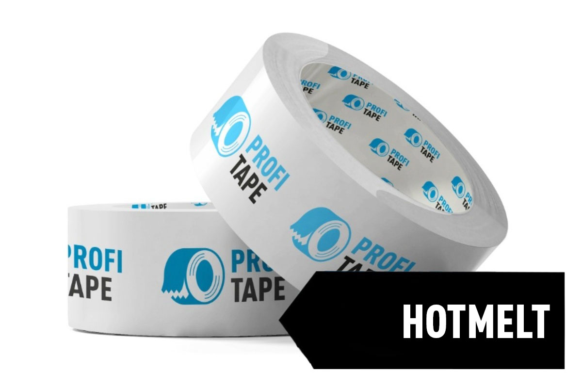 Bedrucktes PP Hotmelt Klebeband - 25mm x 66m (2 Farben)