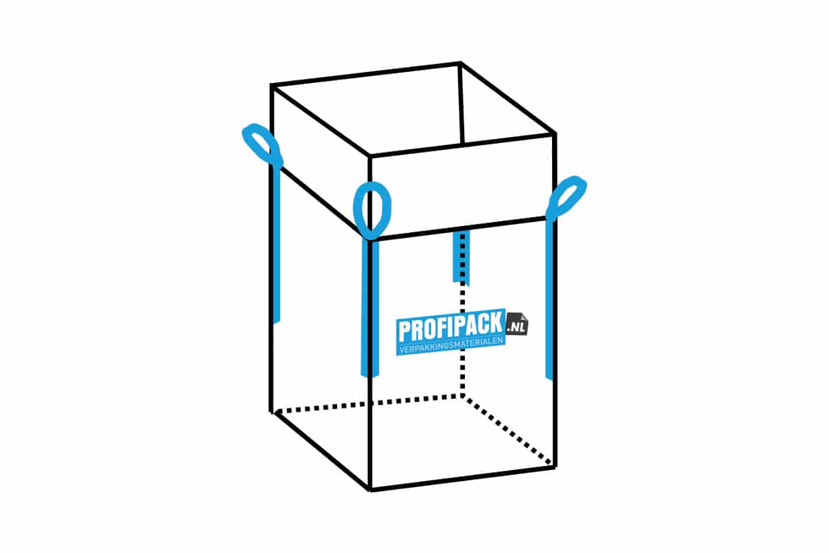 Big Bag Standard mit Füllschürze - 90 x 90 x 110cm (1 m³)