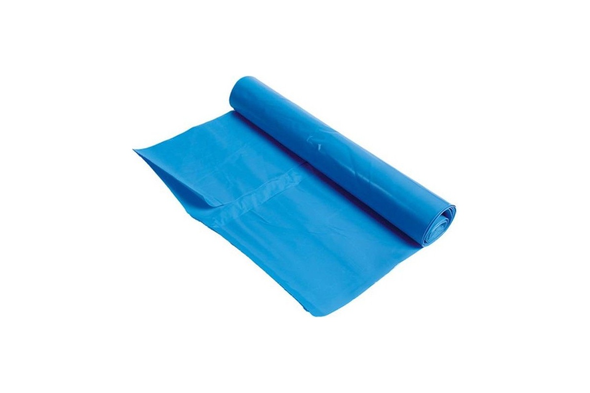 LDPE Müllsäcke blau 240 Liter - 65 x 25 x 140cm x 55my