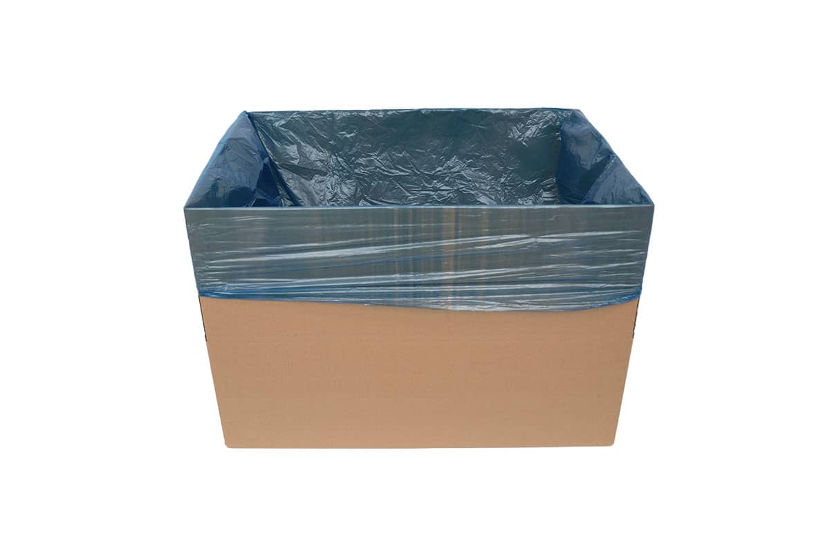  HDPE Einlegesäcke Seitenfaltensäcke blau - 68 x 17/17 x 63cm x 20my (500 stück)