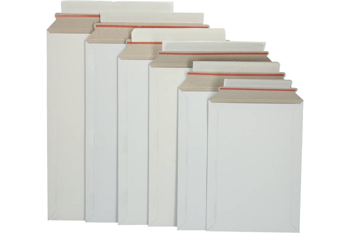 Massive Karton-Versandtaschen weiß B5+ - 215 x 270 x 0-30mm (100 Stück)