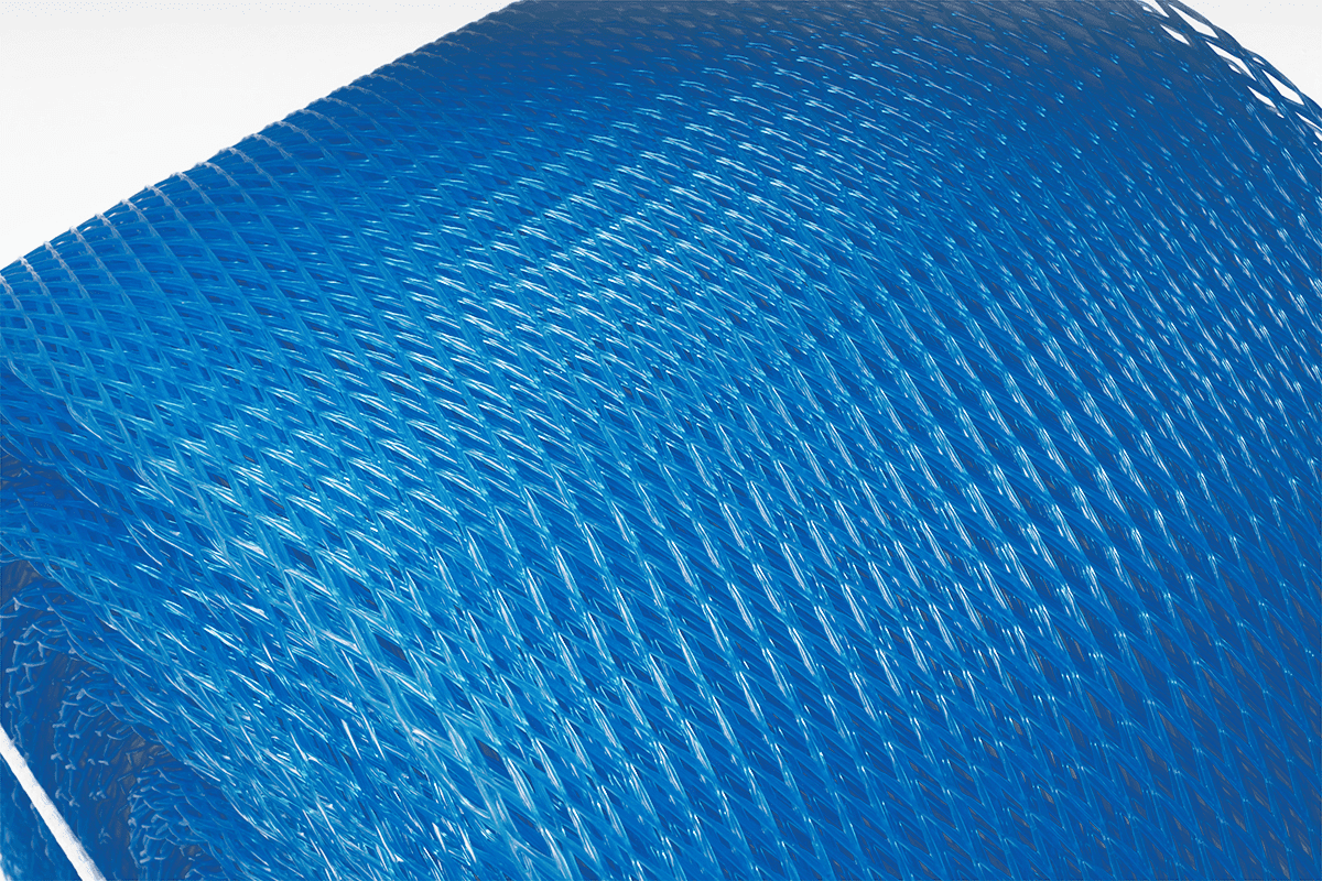 Plastikschlauchnetz Blau - 200-300mm x 50m