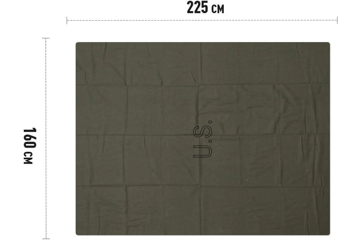 Armeedecken "US army" grün - 170 x 230cm (80% wolle)