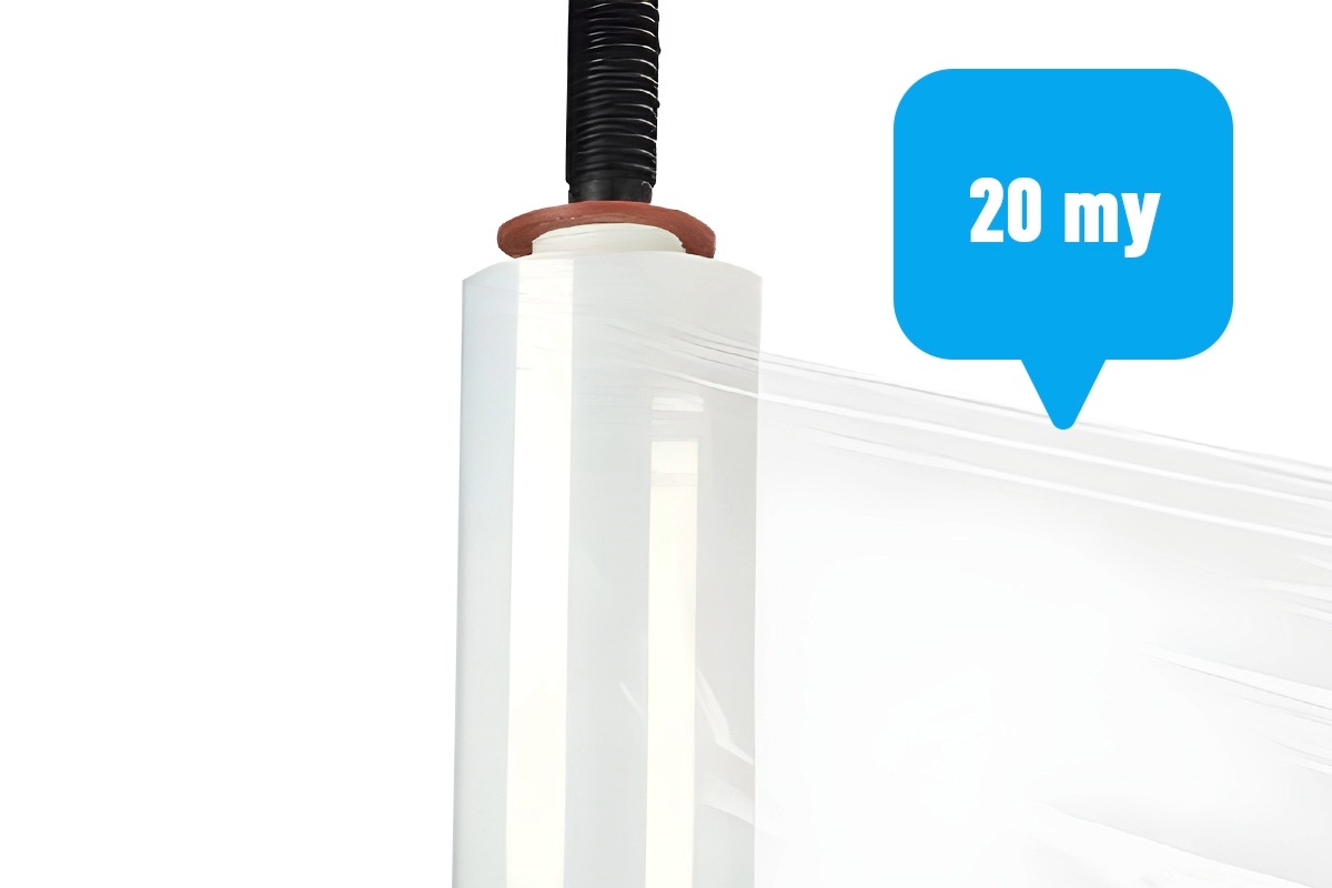 Handstretchfolie transparent - 45cm x 300m x 20my