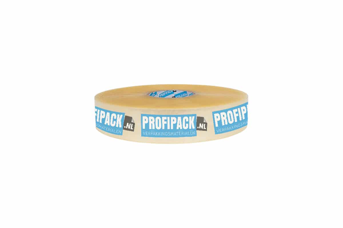 Bedrucktes Maschinentape PP Hotmelt - 50mm x 990m (2 Farben)
