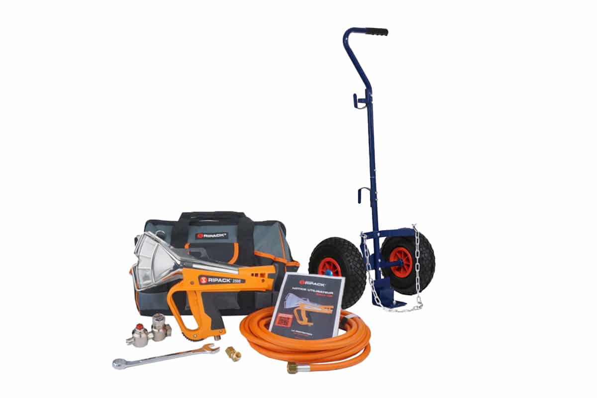 Schrumpfpistole Ripack 2500 Satz - Ripack 2500 + Gasflaschenhalter Schrumpfpistole Ripack 2500 Satz - Ripack 2500 + Gasflaschenhalter