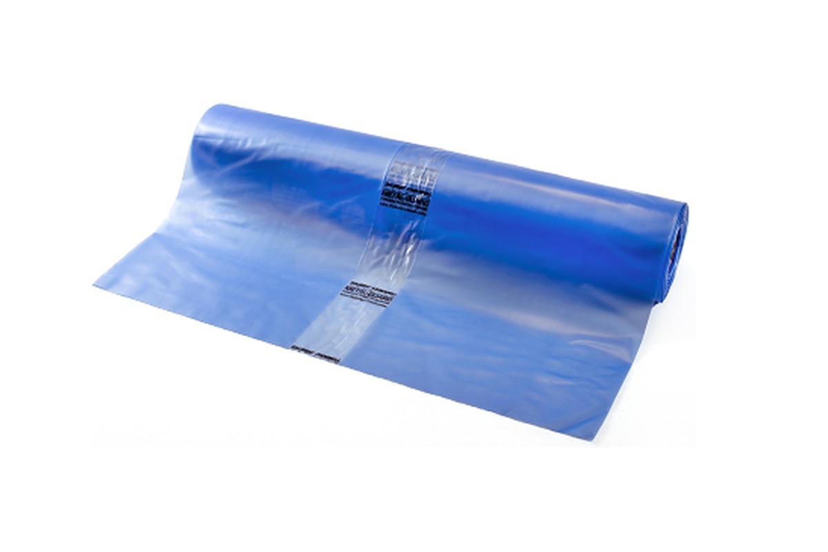 VCI Flachfolie (korrosionsschützend) transparent blau - 200cm x 100m x 100my