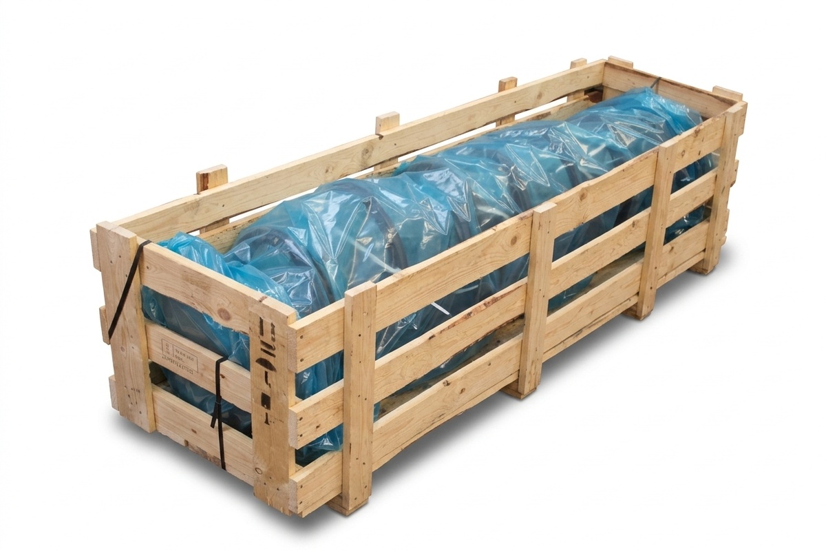 VCI  Flachfolie (Korrosionsschutz) Transparent Blau - 600cm x 50m x 100my