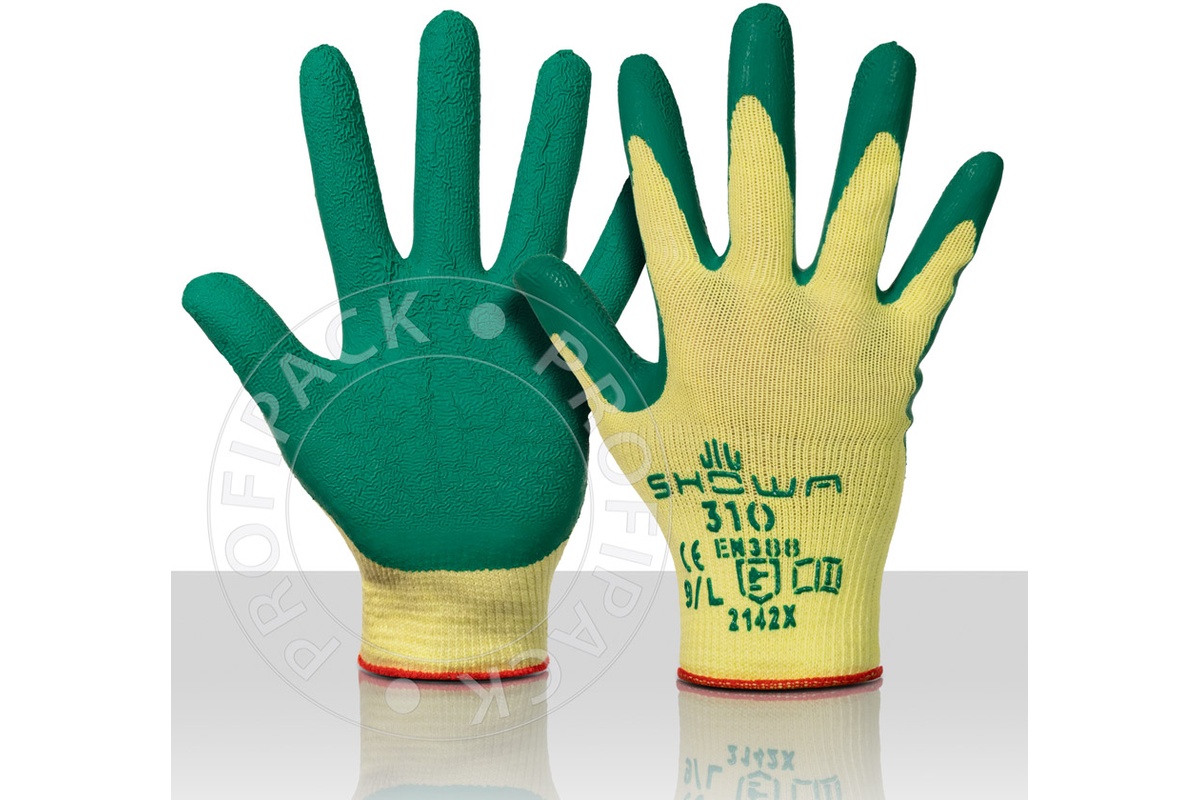 Showa 310 Handschuhe grün - Größe 9/L