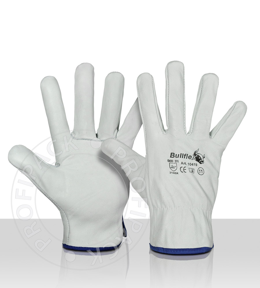 Bullflex Chauffeurhandschuhe Rindleder/Nerfleder - Mehrere Größen verfügbar