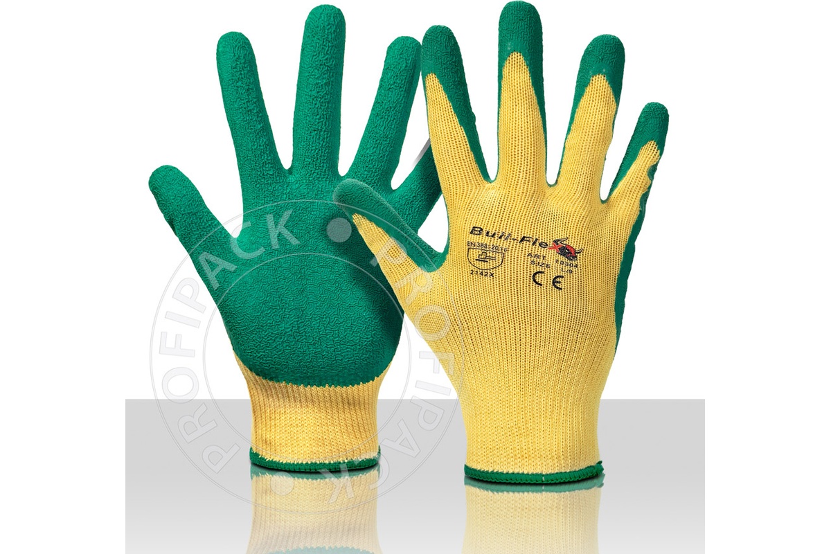 Bullflex Arbeitshandschuhe Bull Grip grün - Größe 8/M