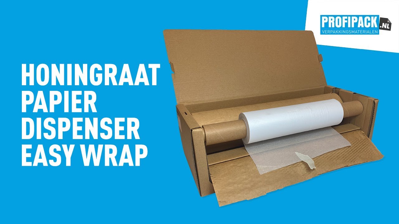 Wabenpapier-Dispenser Easy Wrap - 50 cm x 80 gr + 30 cm x 110 m Softline (nachfüllbar)